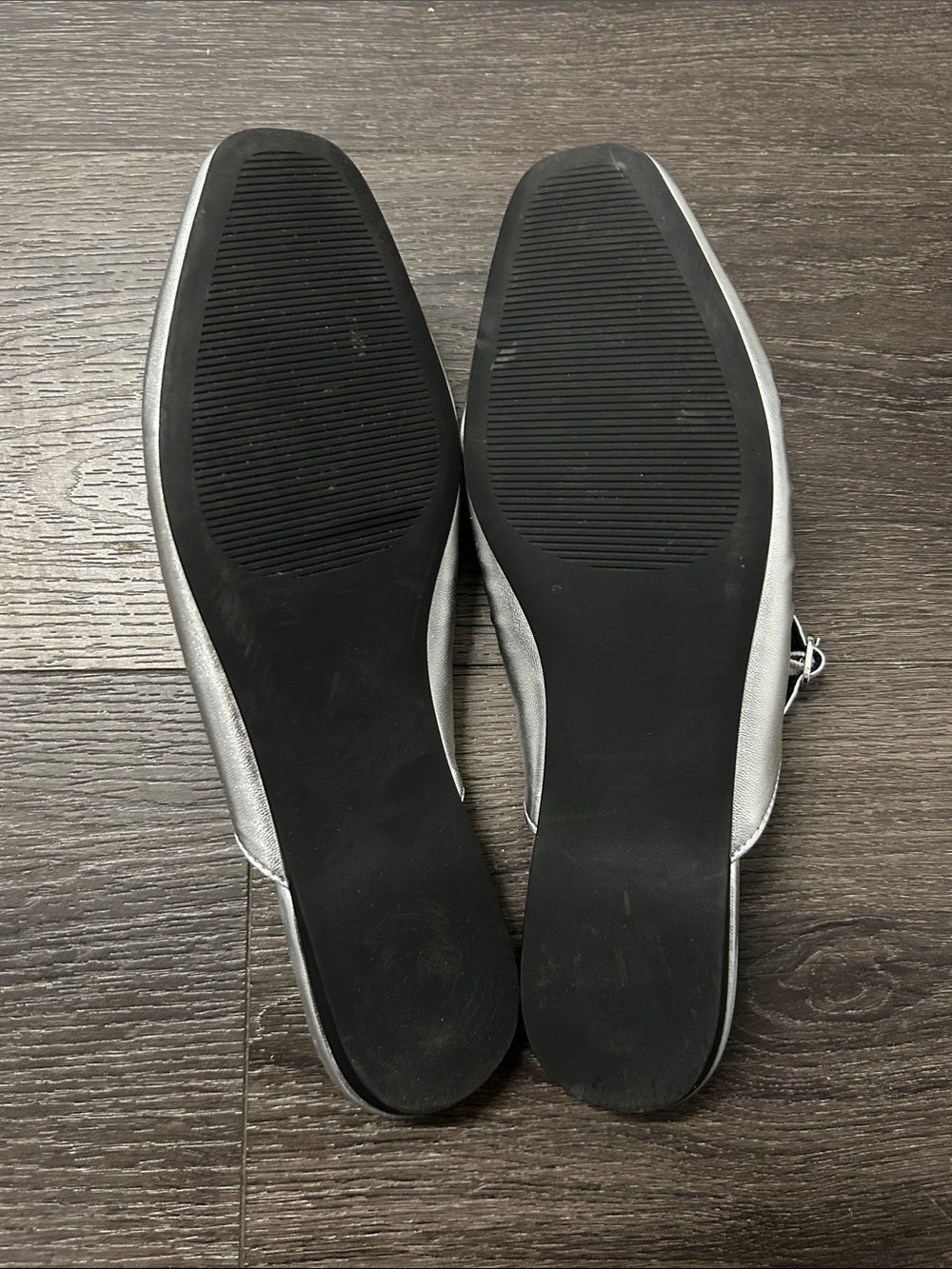 Steve Madden Gisele Metallic Silver Mary Jane Mules - Picture 4 of 5